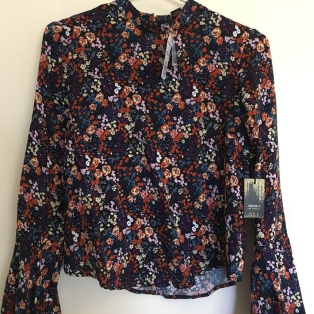 Forever 21 Bell Sleeve Woven Top